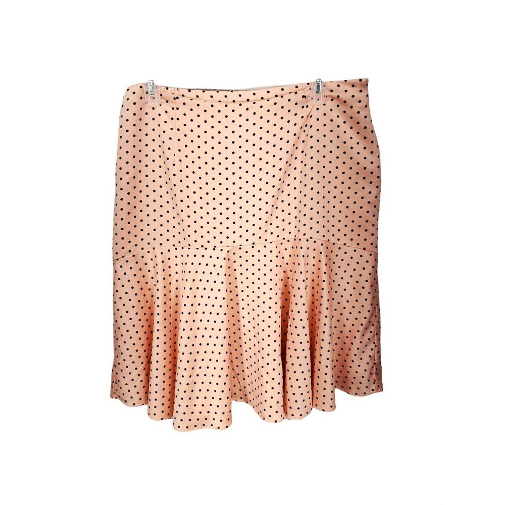 Jaclyn Smith Peach Polka Dot Skirt Size XL